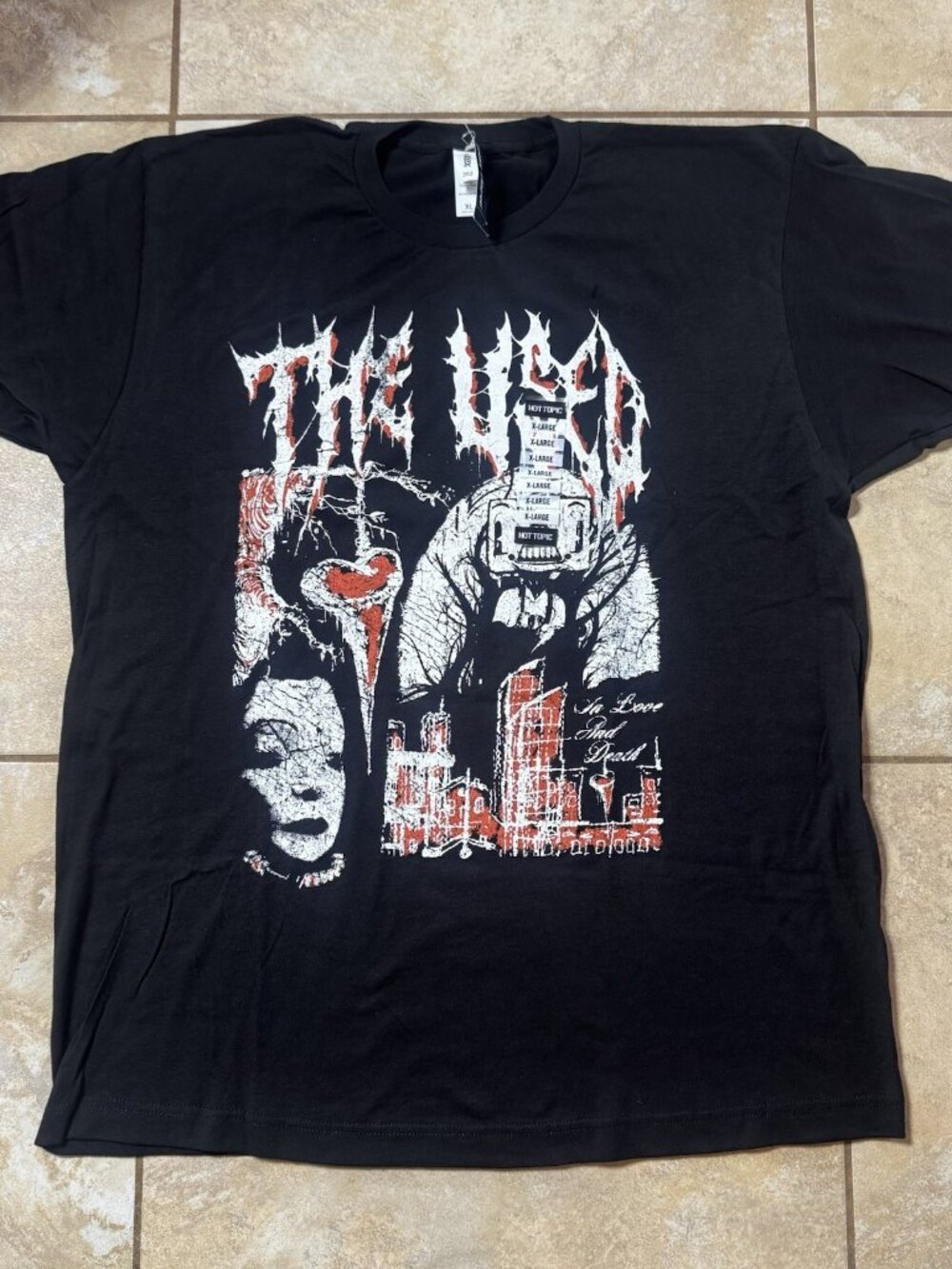 The Used Album Covers Collage T-Shirt X-LARGE Tultex New With Tags